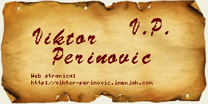 Viktor Perinović vizit kartica
